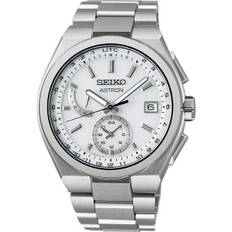 Seiko Men's SBXY085 (ASTRON NEXTER Solar Radio Controlled Men's Metal Band) Round Watch Silver