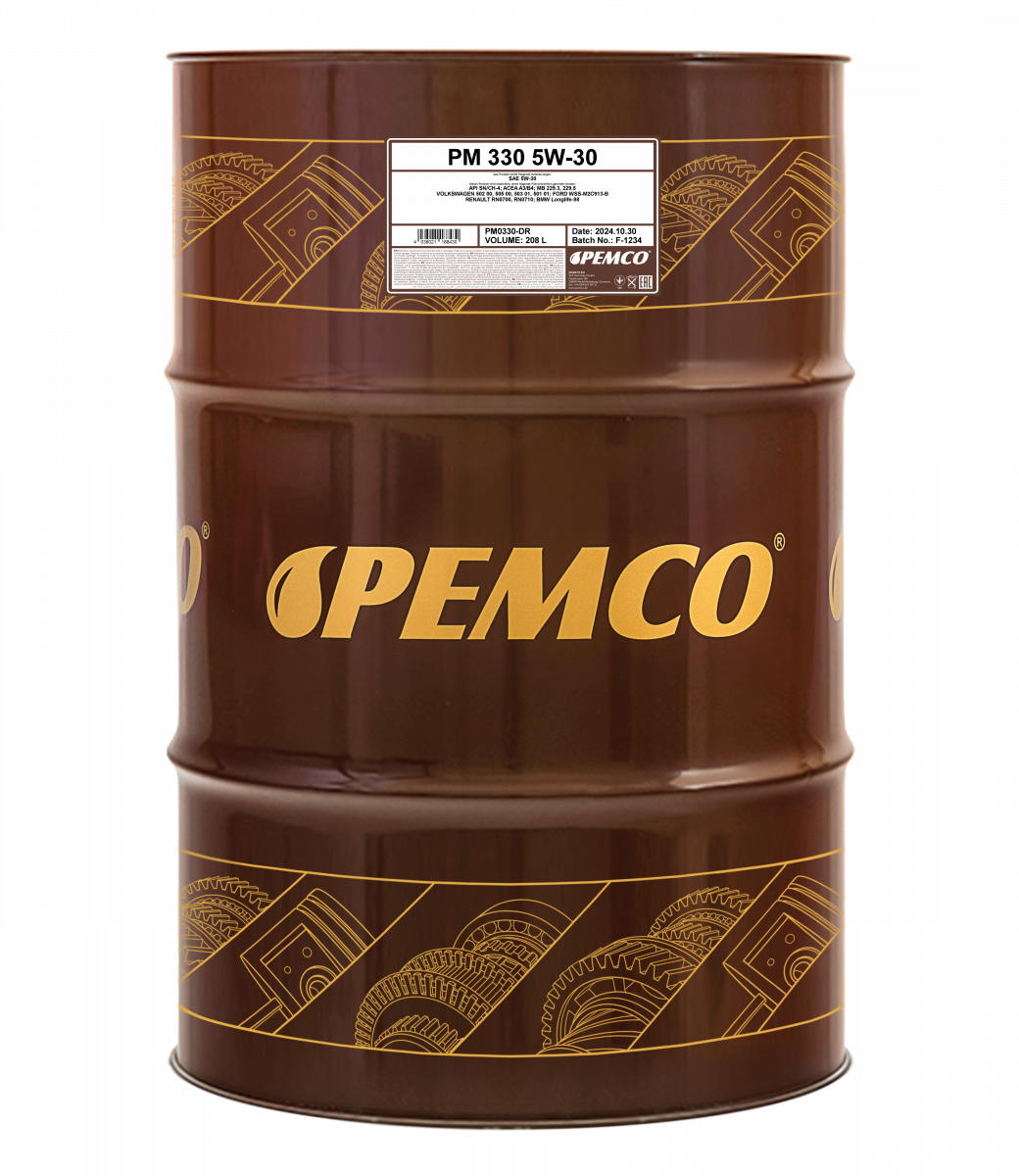 Pemco 330 5W30 VW502/505 MB 229.5/229. - 208L