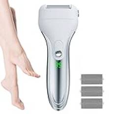 Elektrisk Foot Filer | Dead Skin Remover | Uppladdningsbar stänksäker 2-växlad professionell batteriskärm Bärbar elektrisk fotfilare tar bort hård och död hud Duqulle