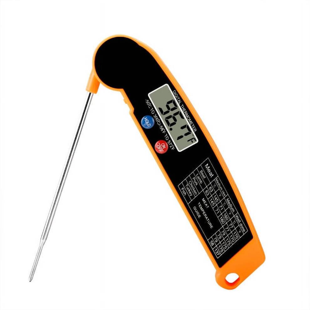 Tyndt, foldbart grilltermometer -50 til 300 C