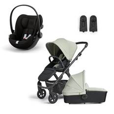 Silver Cross Tide Sage Green klapvogn inkl. cybex GOLD Cloud G babyautostol i-Size Magic Black