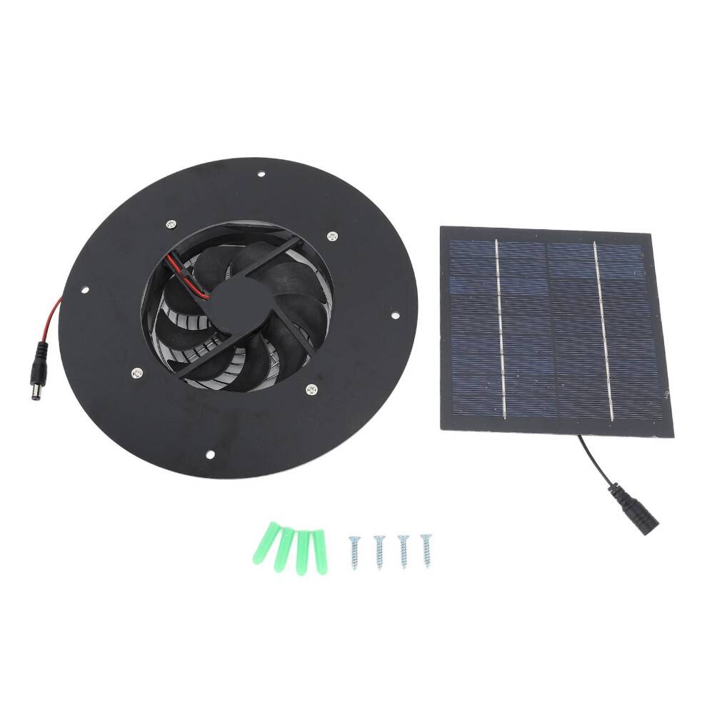 Solfläkt 10W monokristallin panel