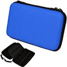 TECHGEAR Case Compatible with Nintendo 2DS XL - Hard Protective Carry Travel & Storage Case Cover fits 2DS XL + Games + Accessories [Blue]