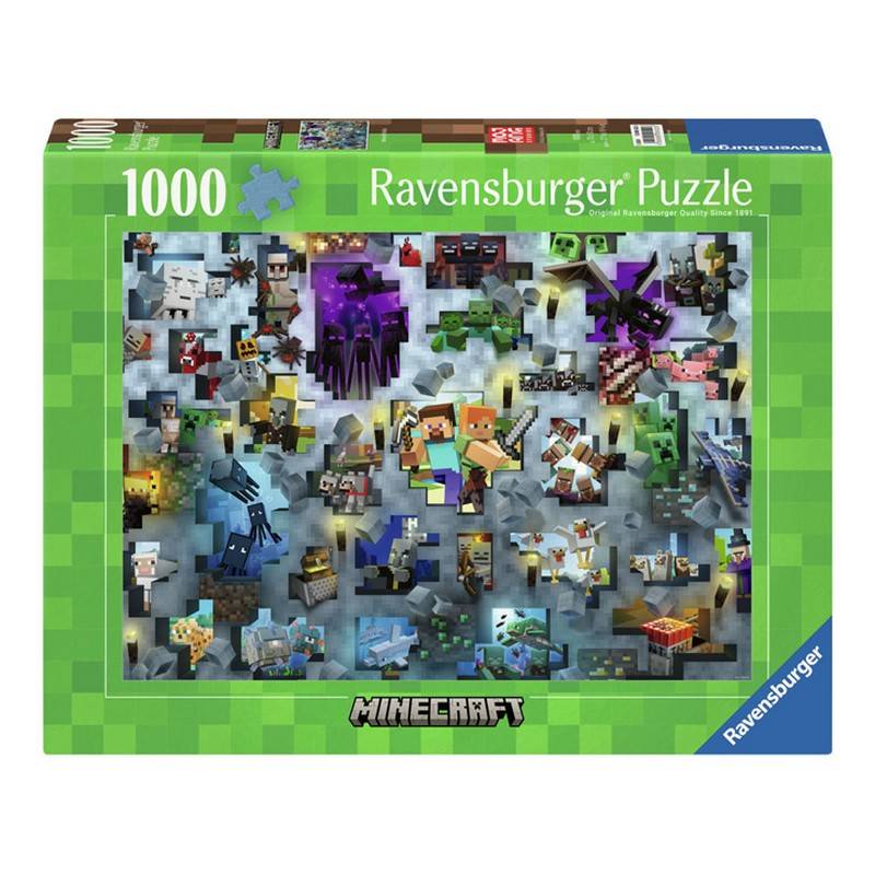 Minecraft® 1000 Brikker Gangs Puslespil