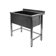 Diskbänk rostfritt stål 1200 mm