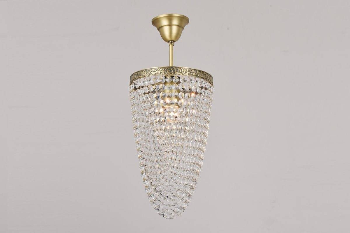 Norrsken Design Sofia Kristallplafond 20Cm, Antikmässing