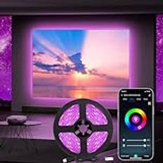 Diyife® WiFi LED Strip [App/Speaker Control], 5M RGB LED Strip, 150 LED Cuttable Light Strip med Timerfunktion, Musik- och Röstsynkronisering till TV, Fest, Kök, Spelrum [Energiklass A+++]