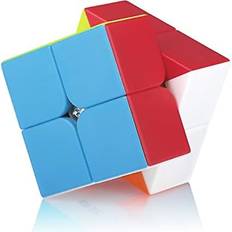 2x2 Rubik's Cube 3D Puslespil Fidget Cube Stress Relief Fidget Toy Brain Teasers Rejsespil for voksne og børn i alderen 8+