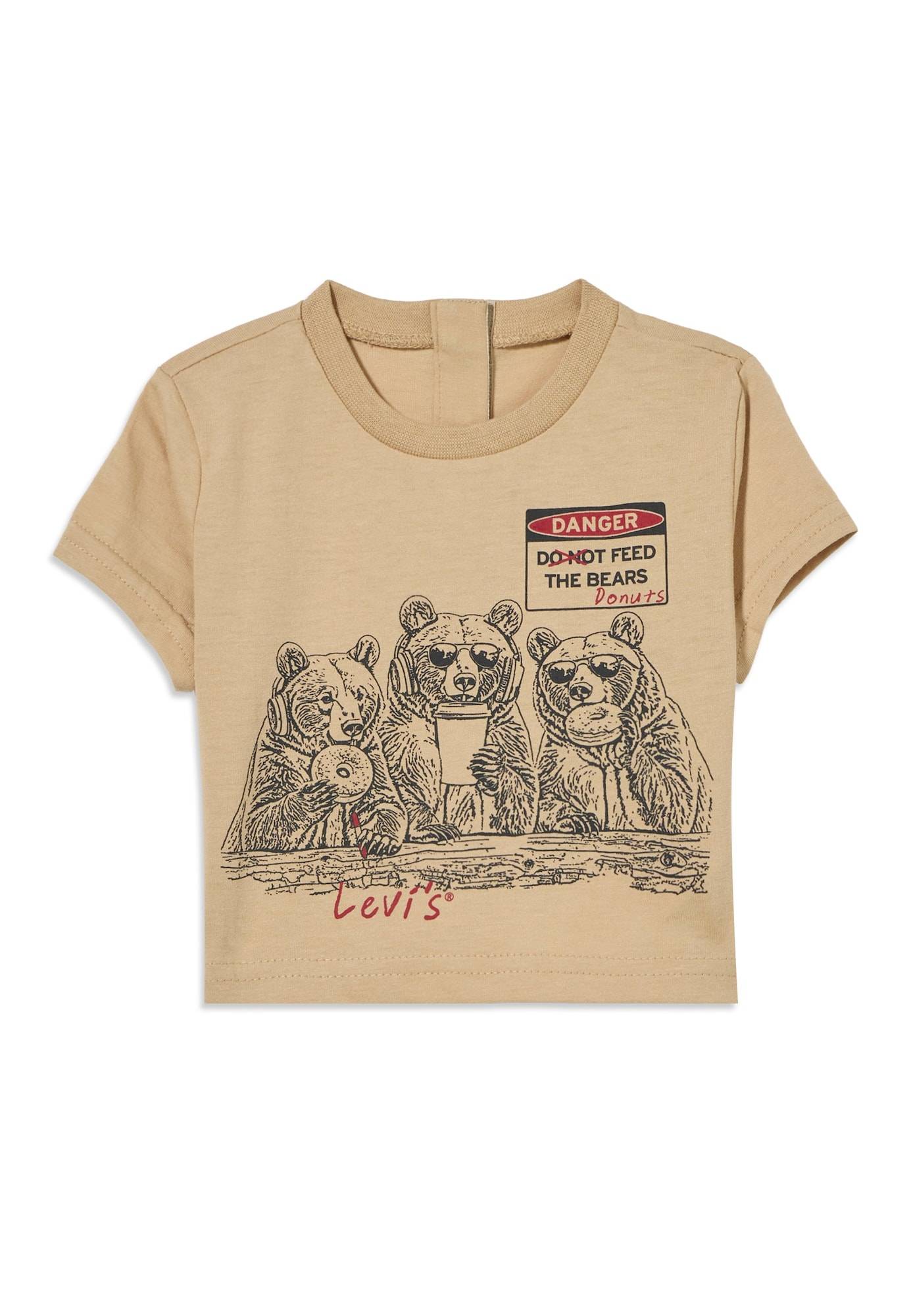 Levi's Kids Shirts 'FEED THE BEARS'  nude / rød / sort