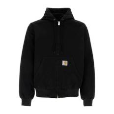 Carhartt Wip, Sweathshirts & Hoodies, Herre, Sort, M, Denim, Black Denim Active Jacket