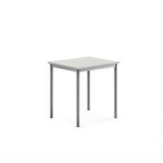 Bord BORÅS, 700x600x720 mm, stativ silver, högtryckslaminat, grå