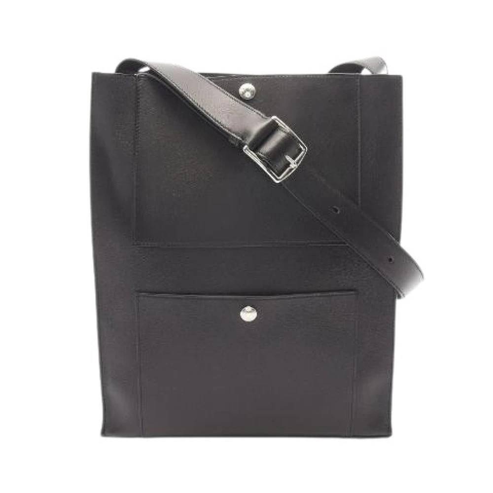 Hermès Vintage Pre-owned Cab H Cabas Evergrain Skuldertaske - Vintage - unisex - Sort - ONE SIZE - Uld