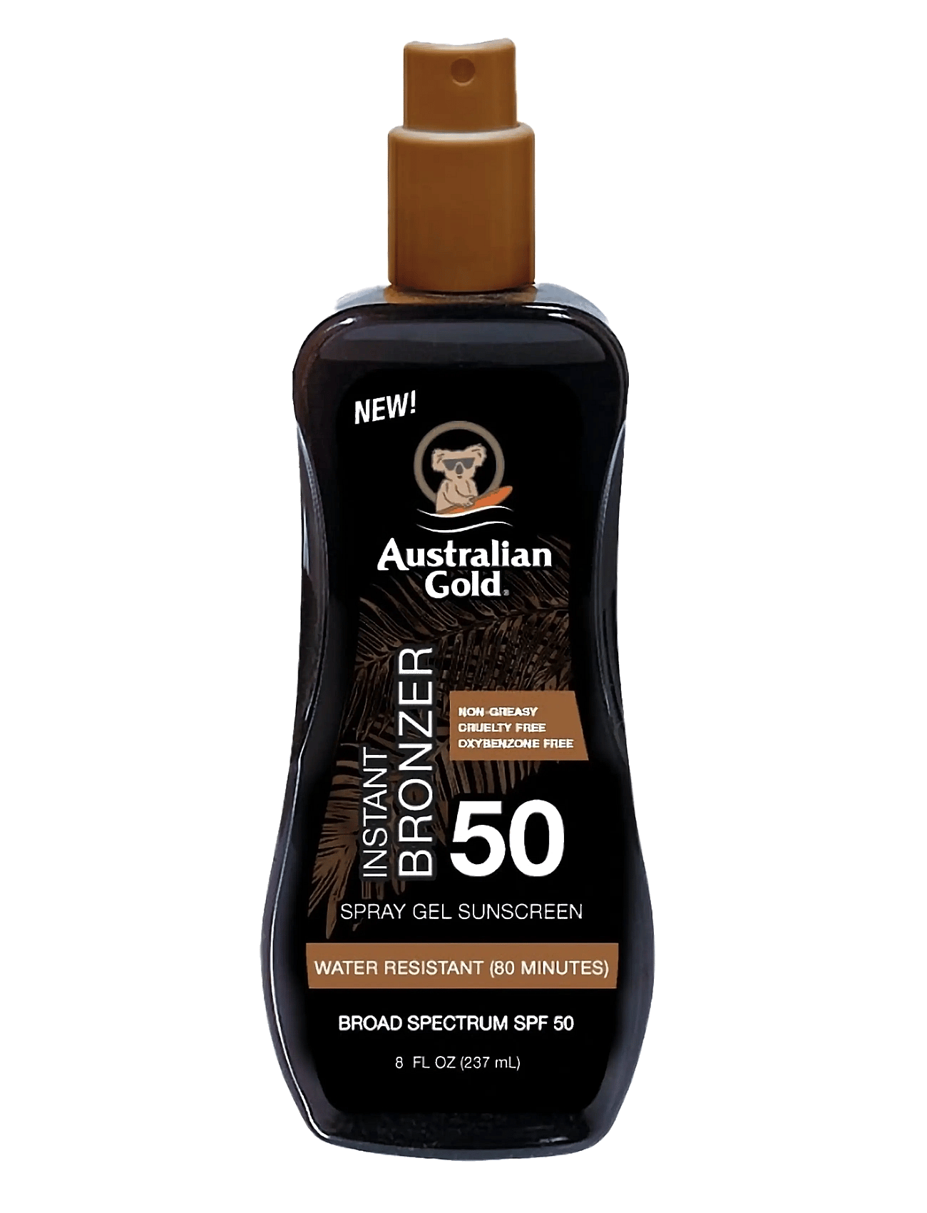 Australian Gold Instant Bronzer Spraygel Spf 50 - Nude - 237 ml