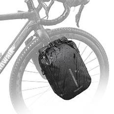 Rhinowalk Cykelväska för framgaffel – vattentät pannier, sadelstativ, axelväska för e-skoter, cykel, mountainbike, tillbehör, 6 L