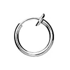 Taffstyle piercing falsk ring tribal klämring septum tragus helix näsa läpp öronring klämma öronring näspiercing öronpiercing silver