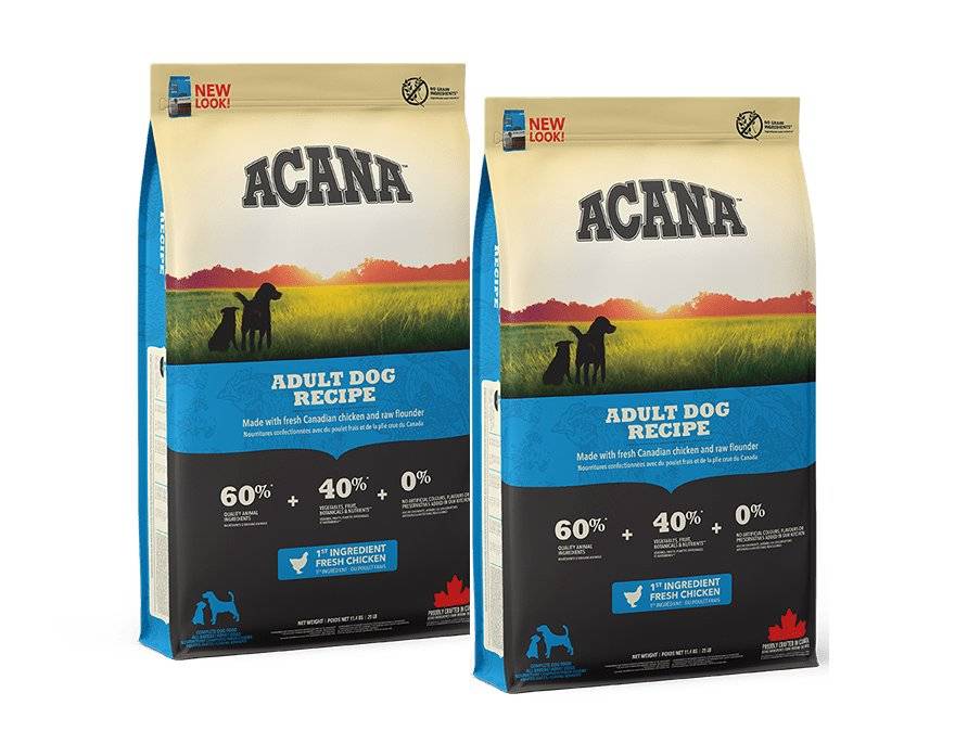 ACANA Heritage Adult Dog 22,8 kg (2 x 11,4 kg)