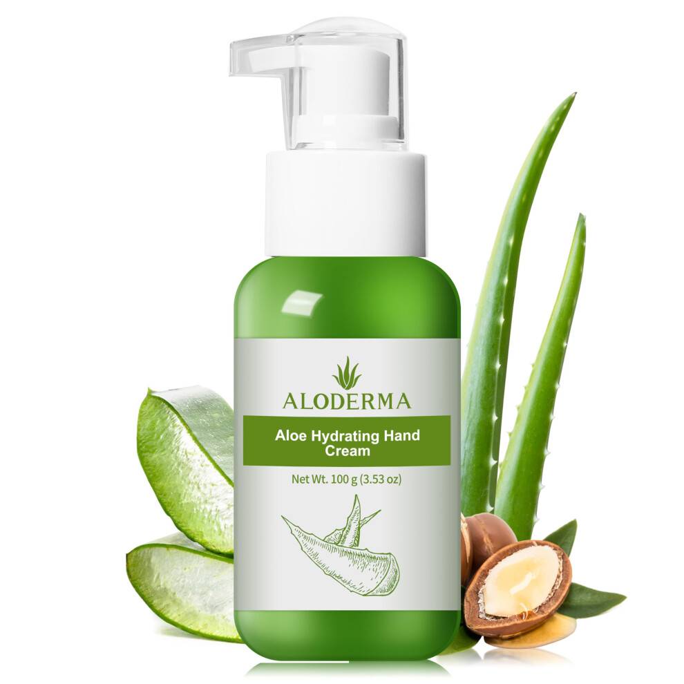 Aloderma Aloe Hydrating Hand Cream, 3.5oz Resorberande Handkräm för Torra Händer