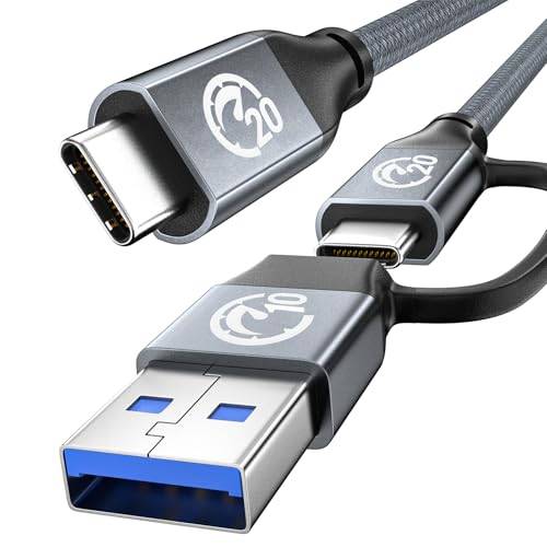 USB C Kabel 240W 2M, PD 3.1 USBC till USBC 3.2 Gen 2 20Gbps Laddningskabel