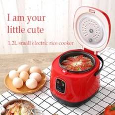 1.2l mini riskokare multi-funktion enda elektrisk riskokare non-stick hush&#xE5;ll liten matlagningsmaskin g&#xF6;r porriage soppa - Storbritannien