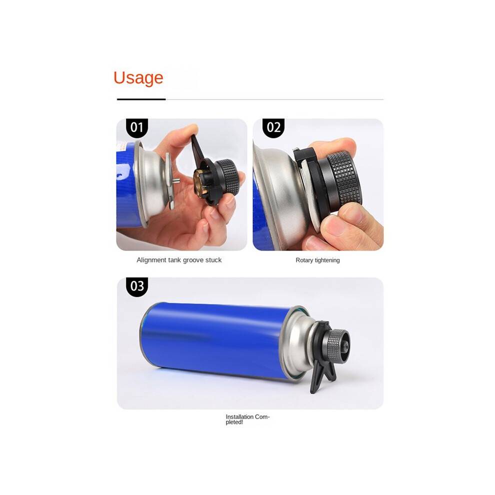 2X Camping Stove Adapter Camping Gas Stove Converter Gas Connector Aluminum Gas Tank Adapter Converter