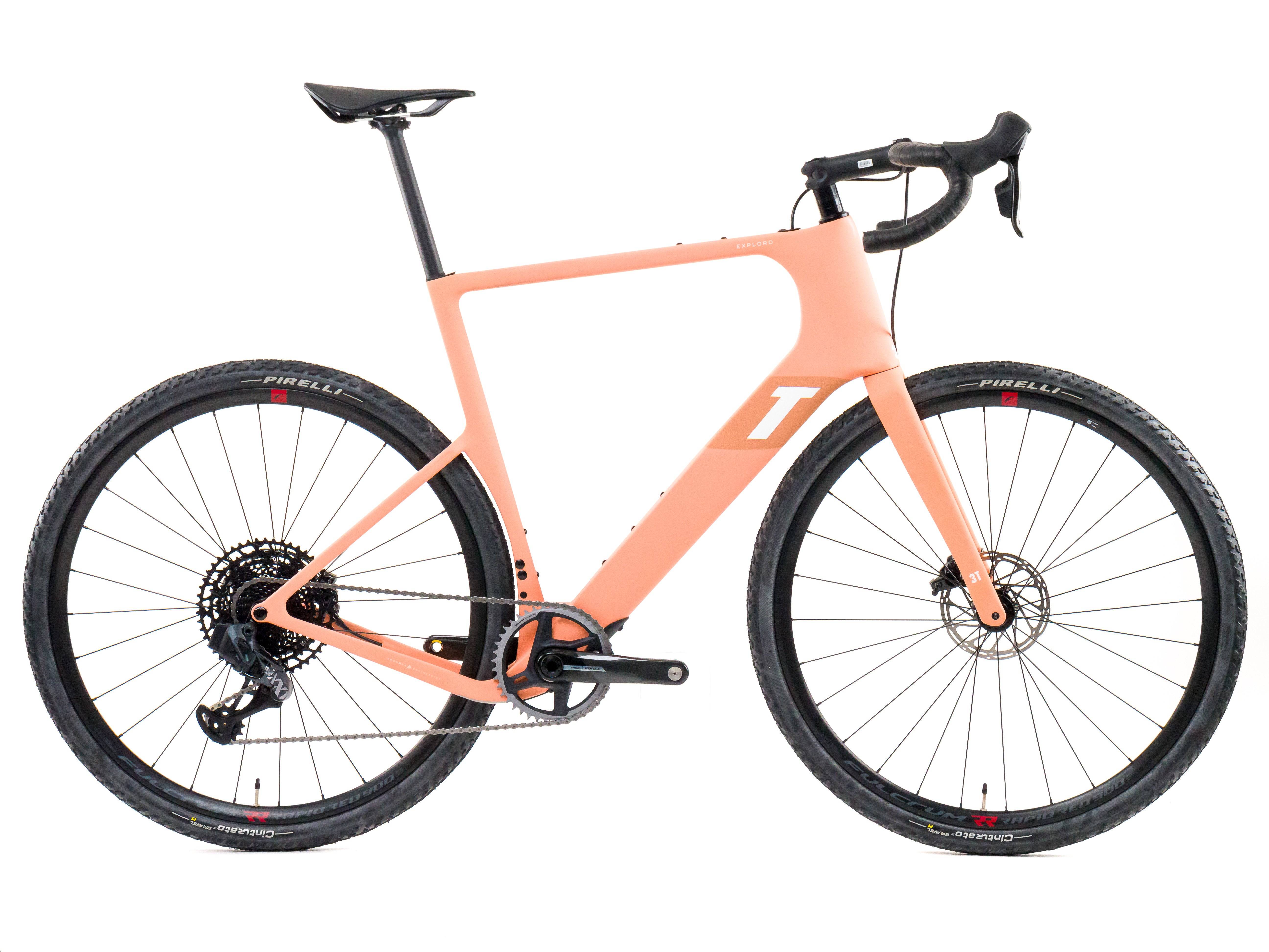 3T Exploro Ultra 2024 - SRAM Rival AXS 1x12sp - Fulcrum RR Rapid Red 900 - Bikeroom / 61 / salmon (61)