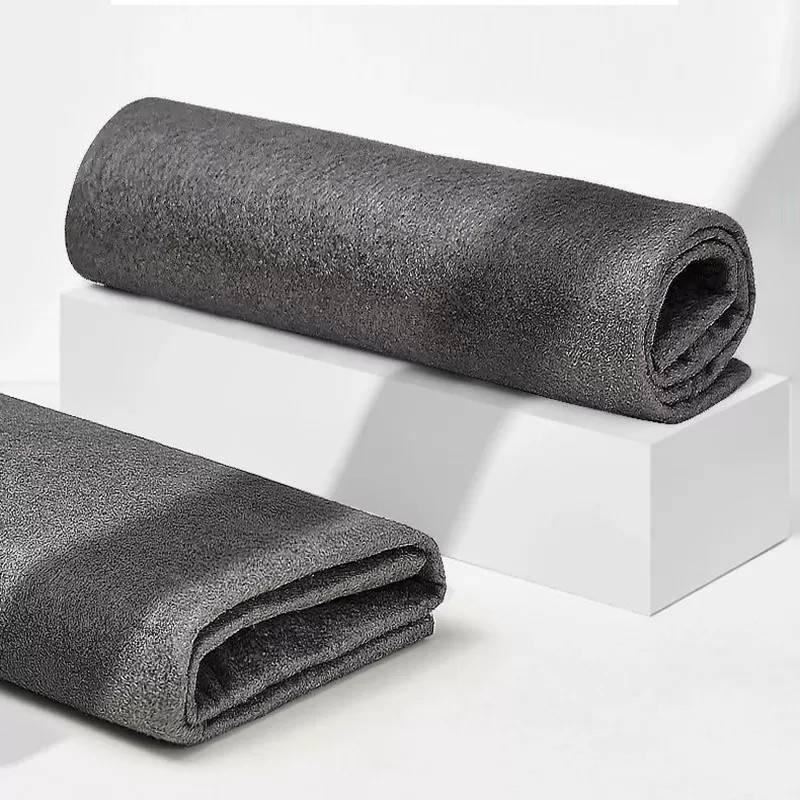 INF 5-pack mikrofiberdukar för glasrengöring, luddfria, strimmfria, svarta - 20 cm