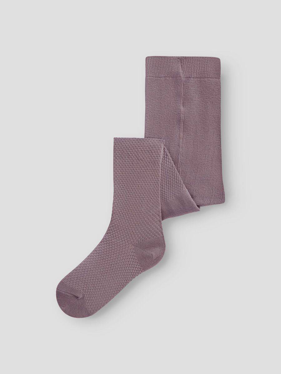 Ullblandning Strumpbyxor - Lila - 122/128