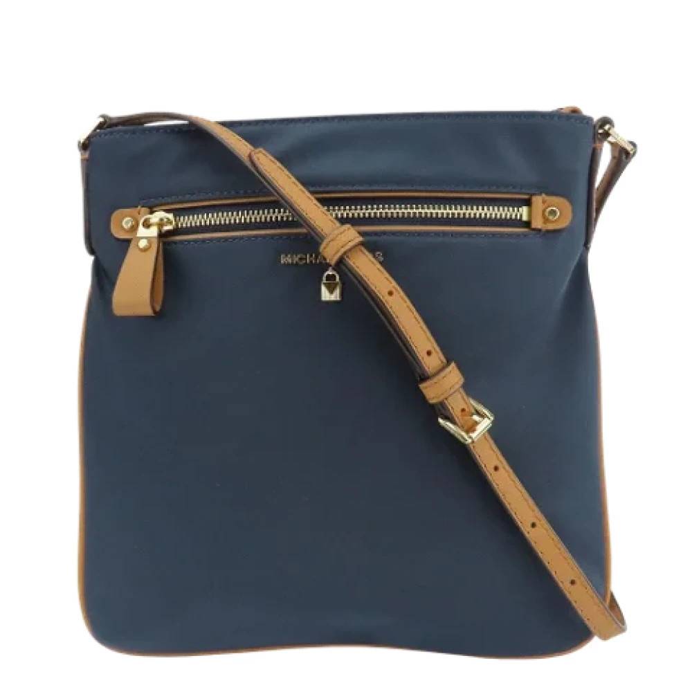 Michael Kors Pre-owned Pre-owned nylon skuldertasker - Vintage - Dame - Blå - ONE SIZE - Uld