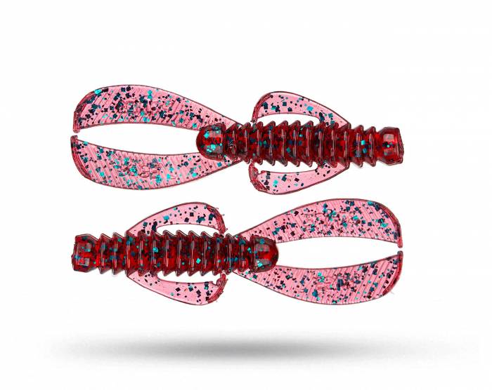 Strike King Rage Ned Bug 6,5cm (9-pack) - Red Bug