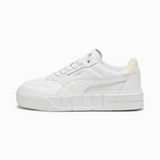 Women's Puma Cali Court Leather's Sneakers, White, Size 39, Shoes