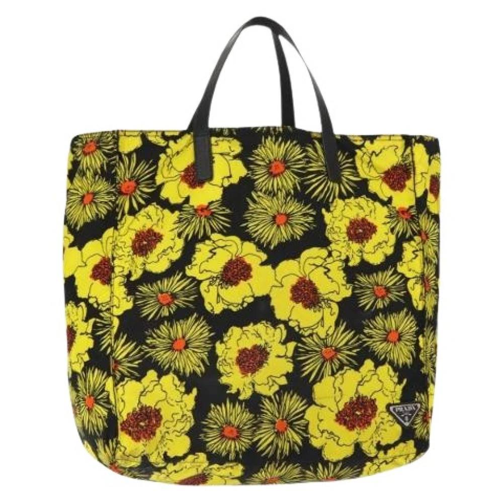 Prada Vintage Pre-owned Nylon Tote - Vintage - Dame - Flerfarvet - ONE SIZE - Nylon