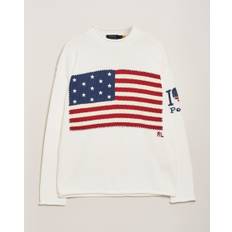 Polo Ralph Lauren Cotton Flag Sweater Deckwash White