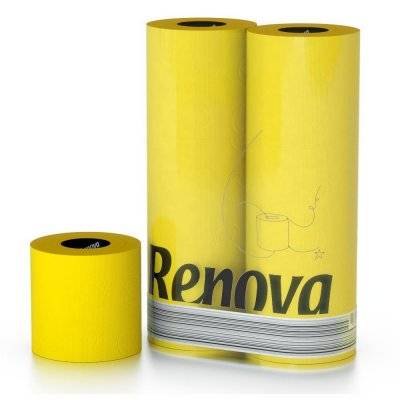 Gult Toalettpapper, 6-pack