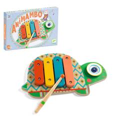 DJECO Cymbal Xylophone Turtle Musical Instrument Toy Xylophone Tambourine Percussion Set Educational Toy Children Sound Toy Montessori 1 Year Old 18