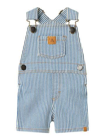 Lil'Atelier - nbmhalfdan shorts overall zen blue/coconut "8".