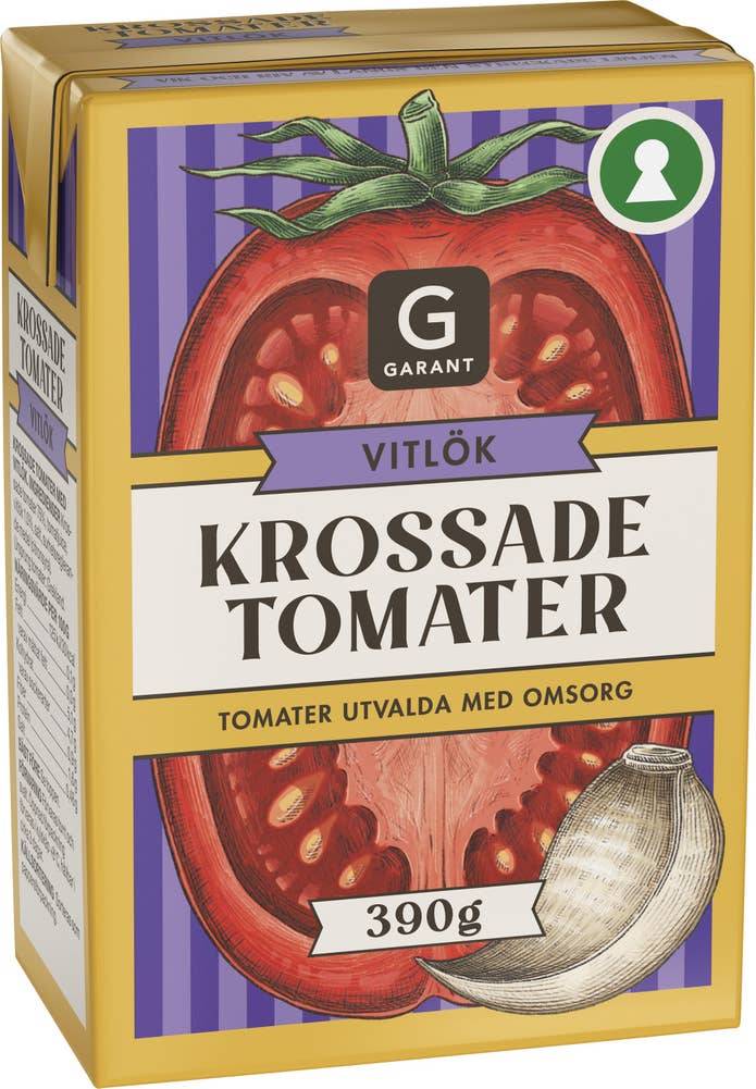 Krossade Tomater Vitlök