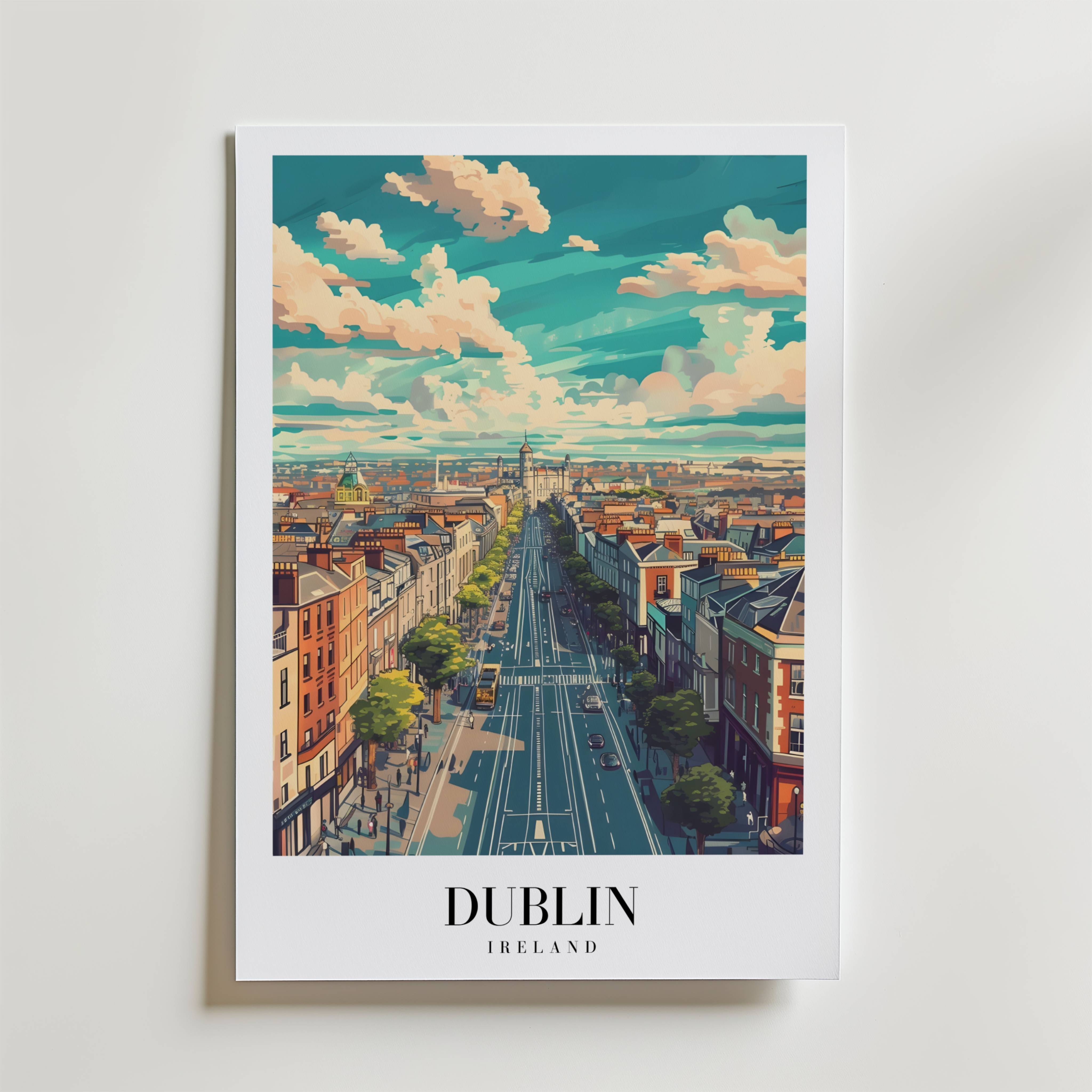 The Dublin Poster - Premium Canvas 50x70 cm