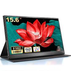 CUIUIC 15,6-Zoll tragbarer Monitor mit USB-C & HDMI | 1080P | VESA kompatibel | Verbinden Sie mit Handys, Laptops, PCs, Xbox, PS4/5