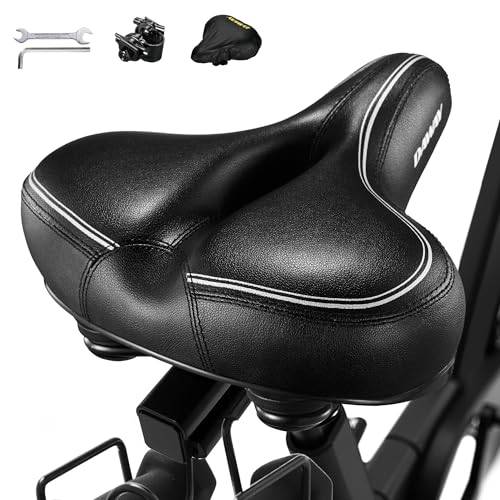 DAWAY C30i Übergroßer bequemer weicher Schaum gepolstert Fahrradsattel - Extra breiter Universal Fahrrad Sattel für Heimtrainer, MTB, Ebike, Cityrad, ideal Ersatz Fahrradsitz für Damen Herren Senioren