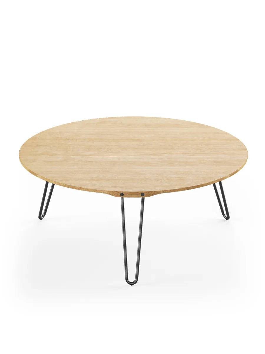 AK1850 Sofabord fra Naver Collection Ask olie / H: 42 cm / Sort pulverlakeret - Jacobsen Plus