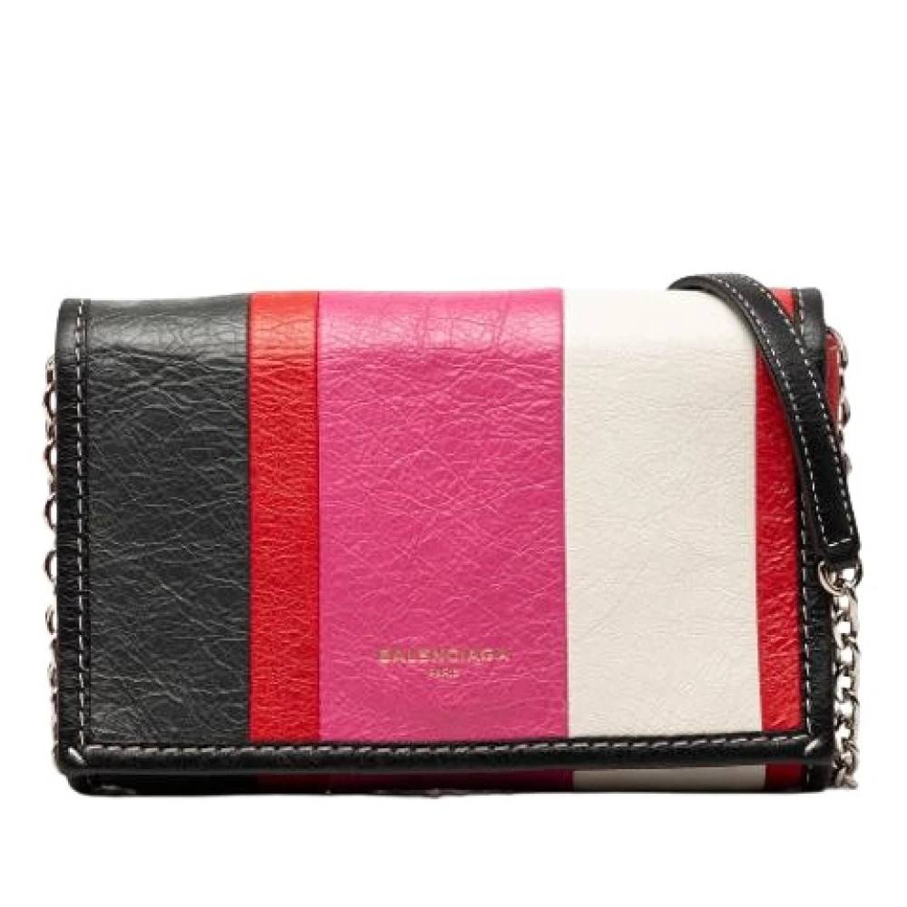 Balenciaga Vintage Pre-owned Bazar Crossbody Bag - Vintage - Dame - Flerfarvet - ONE SIZE - Uld