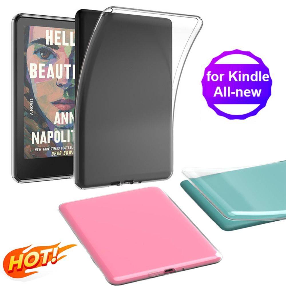 Transparent 7 inch eReader Case TPU Back Cover for Kindle Paperwhite 12th Gen/Colorsoft Signature Edition (2024 Release)