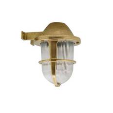 Andromeda 615 Staldlampe med gitter støbt messing IP64