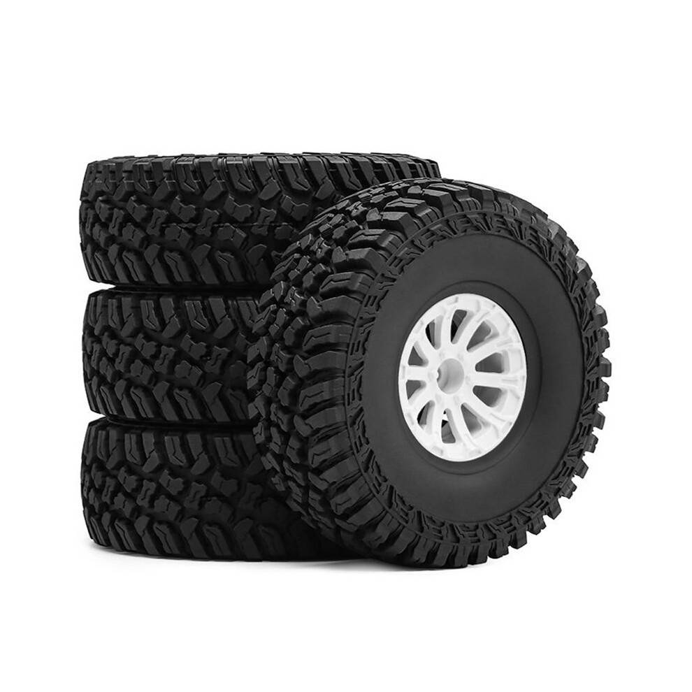 119MM 1.9Inch Rubber Rock Tyres Wheel Tires Climb for 1/10 RC Crawler Car Axial SCX10 90046 TRX4 Redcat Gen8,D
