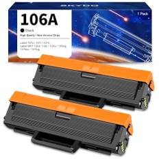 Skydo 106A Toner Kompatible für HP 106A Toner W1106A Schwarz für Laser 107w MFP 135wg 137fwg 135w 137fnw 135a 107a 107r 135r Druckerpatrone (106A Toner Schwarz, 2 Pack)