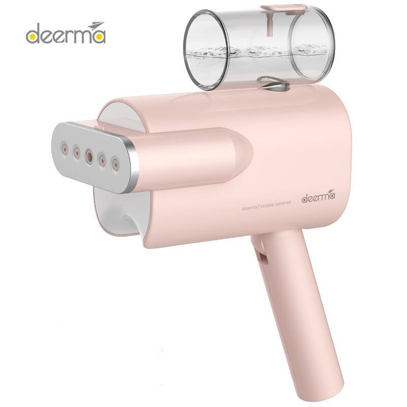 Deerma dem -hs008 hs006 handhållen plaggångare för hem bärbar ångstrykjärn klädborstar för hushållsapparater - Hs008 rosa / Au