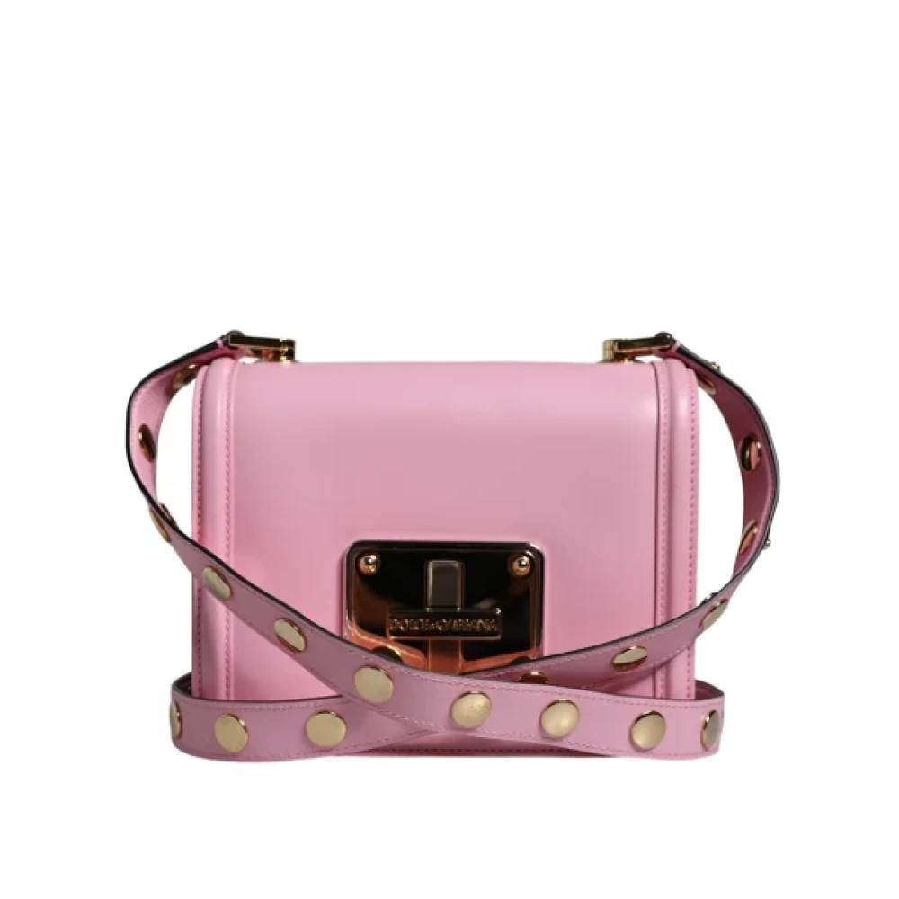 Dolce & Gabbana Pre-owned Pre-owned Laeder crossbody-tasker - Vintage - Dame - Lyserød - ONE SIZE - Bomuld