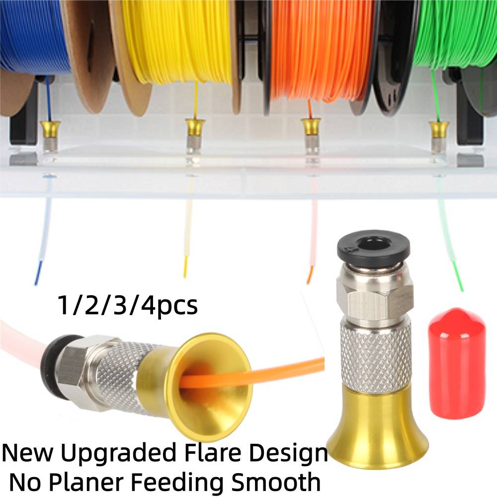 3D Printer Filament Dryer Box Pneumatic Connector with Nut for PLA ABS Filaments 2.5x4mm PTFE Tube 3D Printer Accessories
