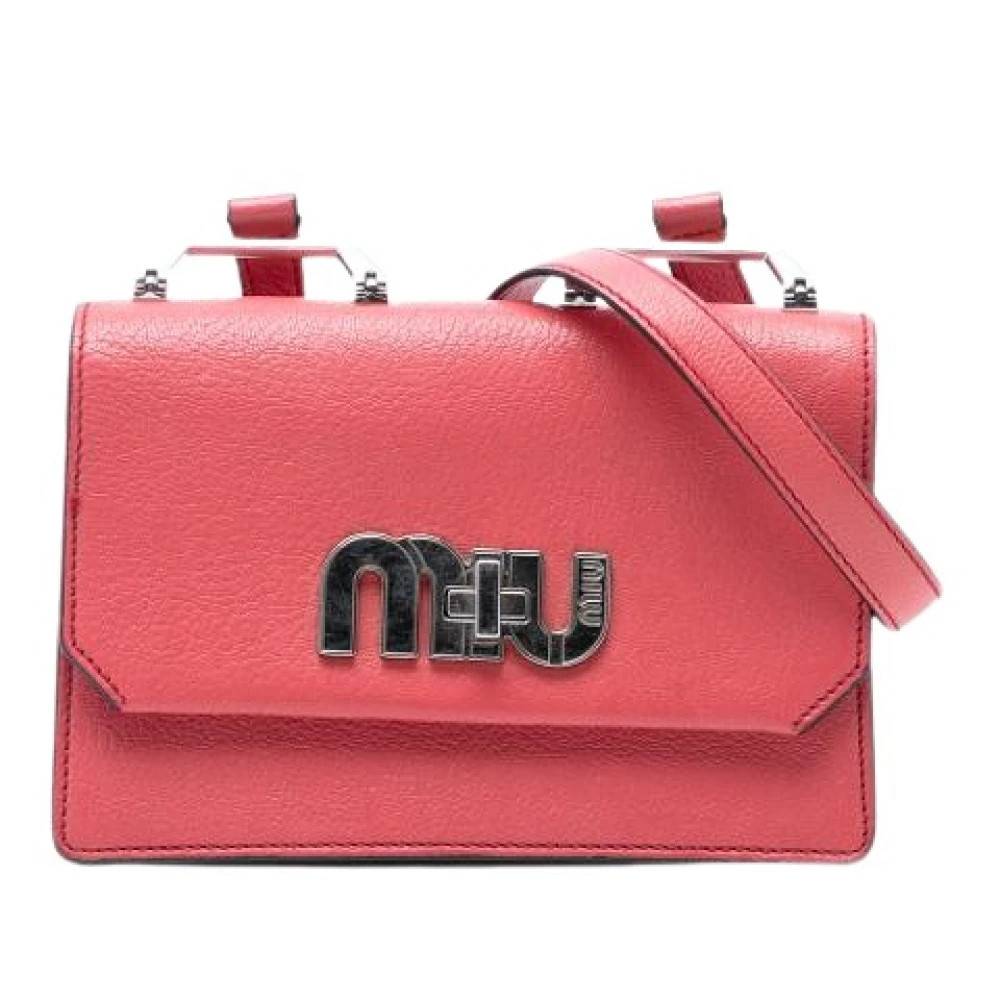 Miu Miu Pre-owned Pre-owned Mini Crossbody Taske - Vintage - Dame - Lyserød - ONE SIZE - Uld