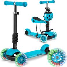 Tre-hjulig sparkcykel Ricokids Buggy - turkos